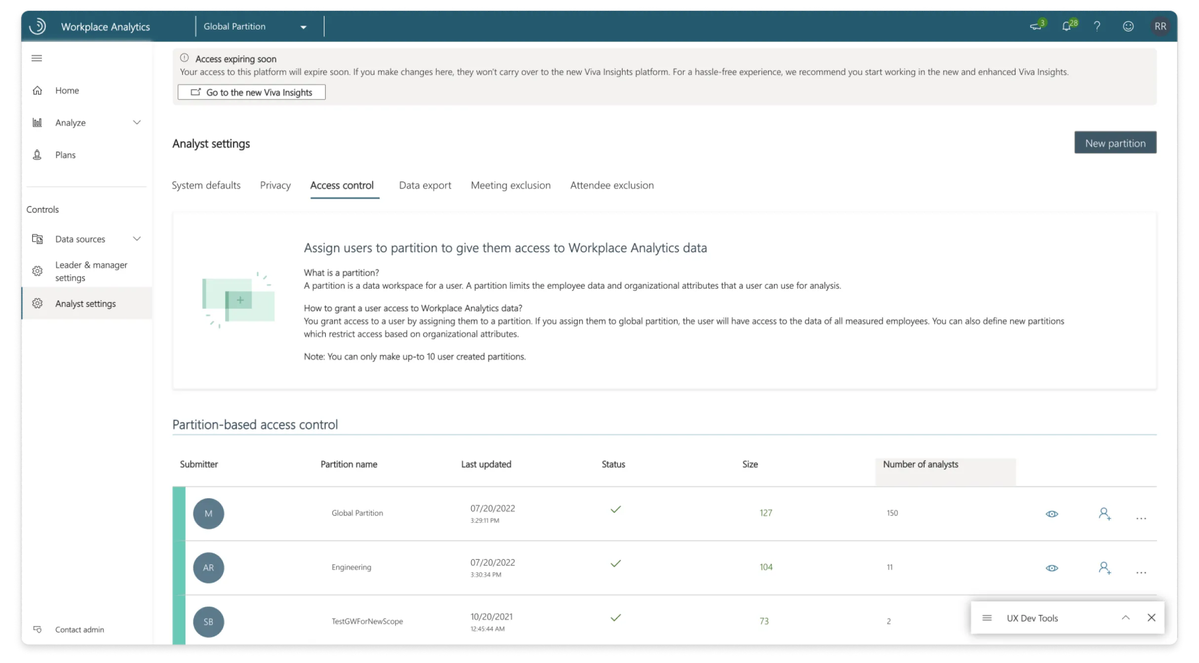 Create partition in WPA
