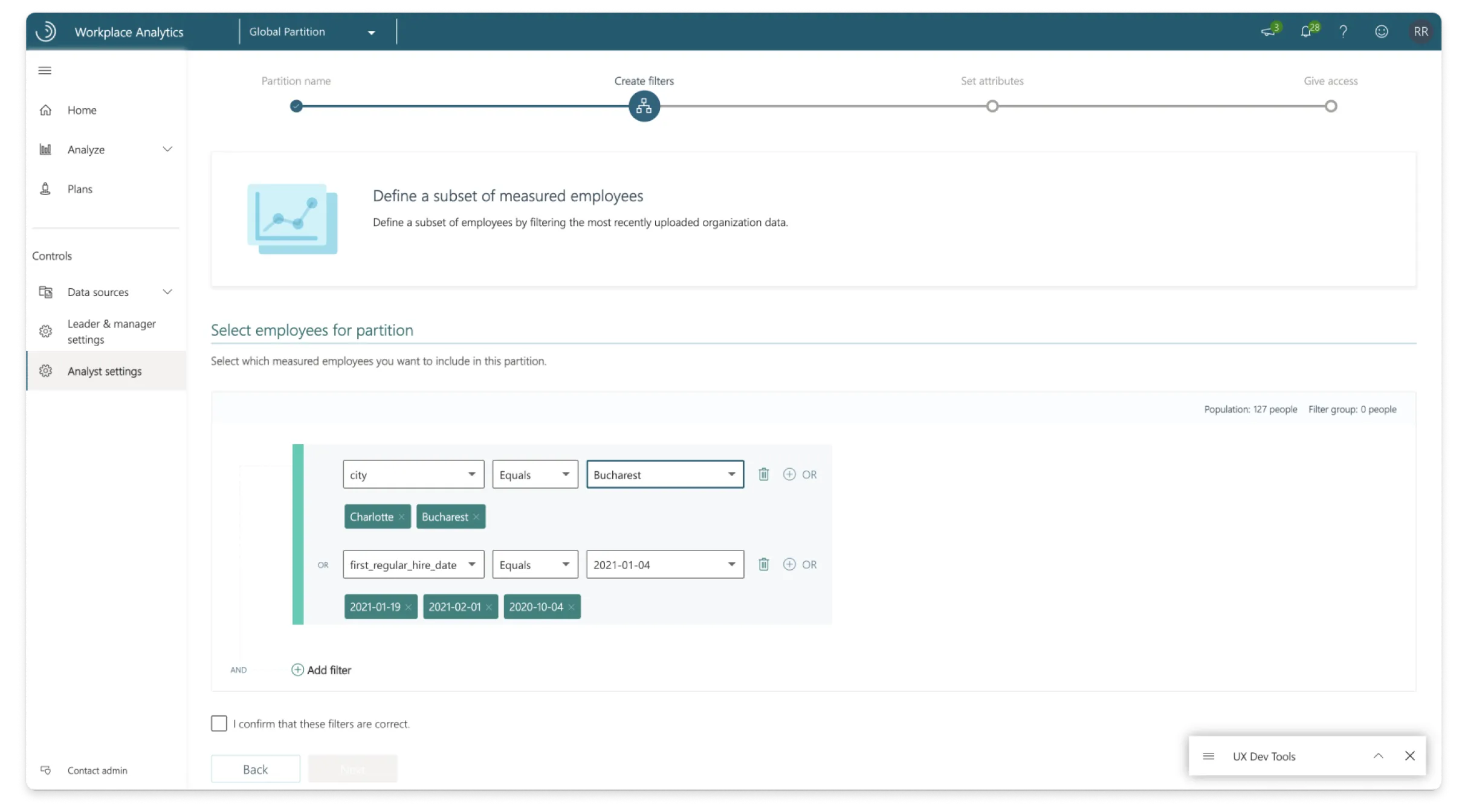 Selecting employees in WPA